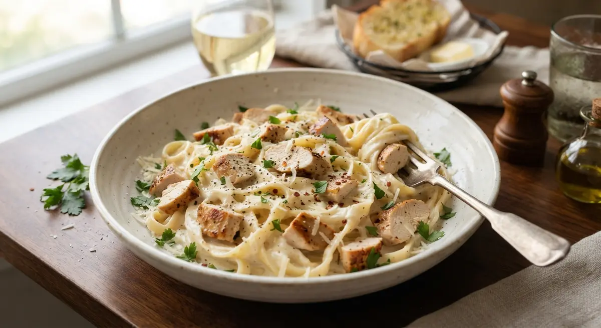 Creamy Chicken Alfredo Pasta